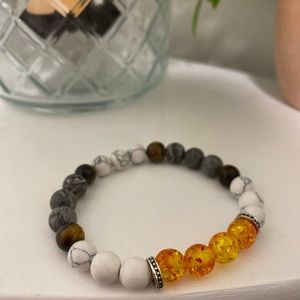 Gemstone beaded bracelet